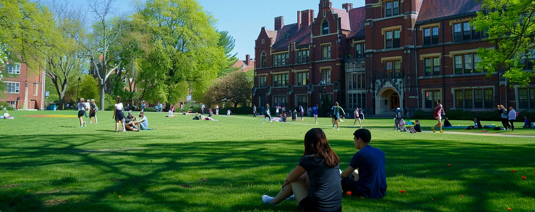 Students on the CONMSIT campus